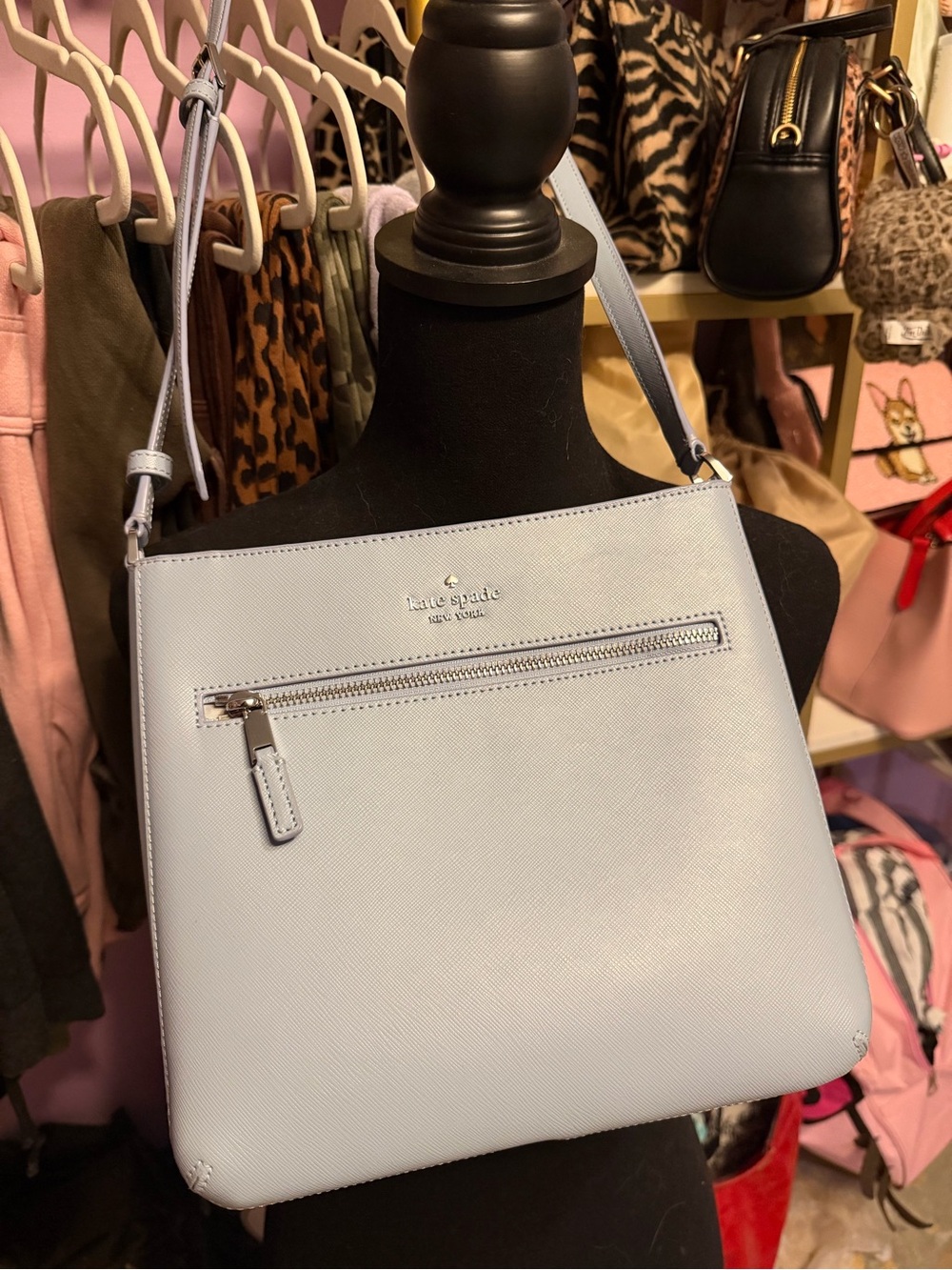 NWOT Kate Spade Jackson Top Zip Leather Crossbody Bag
